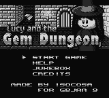 Lucy and the Gem Dungeon (Homebrew) — Title screen